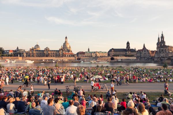 Dresda nei giorni del Canaletto Festival. Foto: Sven Doering/ Dresden Marketing GmbH